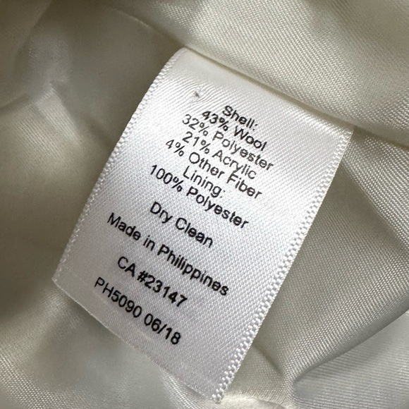 Talbots Black and White Tweed Heavy Winter Jacket Blazer - Picture 5 of 8